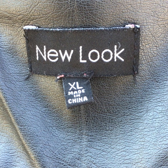 Black Faux Leather Jacket - Picture 3 of 11